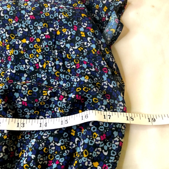 VTG Style eShakti Cottagecore Floral Print Maxi Dress, Pleated Waist, Zipper S8 - Picture 8 of 13